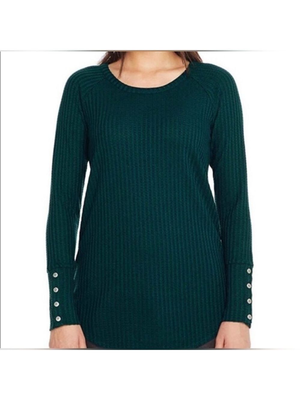 Chaser Waffle Thermal Long Sleeve Shirt in Teal XS - New Without Tags
